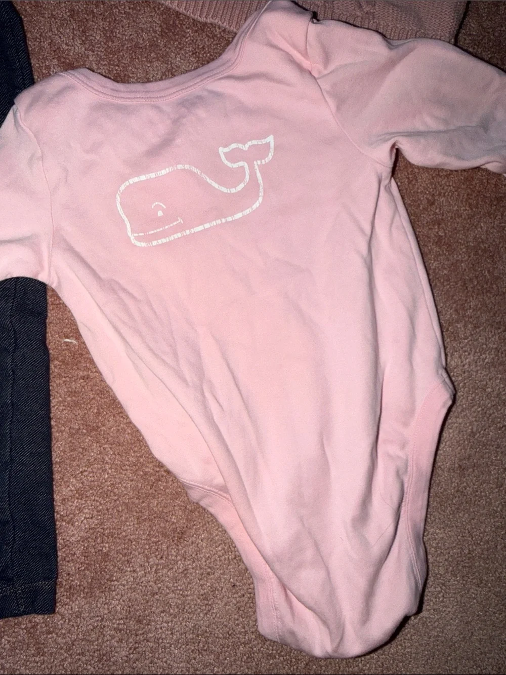 GAP/Vineyard Vines Baby Girls Pink Sweater, Knit Top, Leggings & Onesie Set